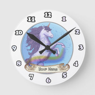 Ronde Horloge Licorne Gras