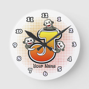 Ronde Horloge Monogram J Sock Monkey