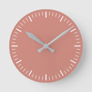 Ronde Horloge Mur Rose Sale