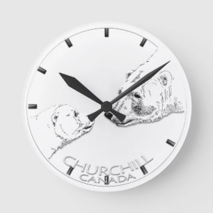 Ronde Horloge Ours Polaire Churchill Canada