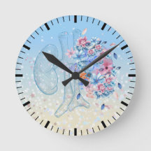 Horloge rénale florale pour l'unité de néphrologie