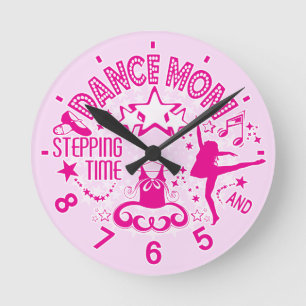 Ronde Horloge Rose Dance Mom