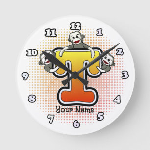 Ronde Horloge Singe en Chaussette Monogramme T