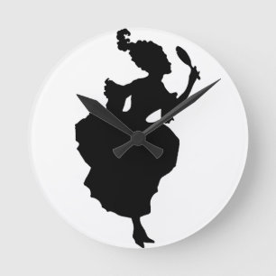 Ronde Horloge sublime de silhouette de Marie Antoinette