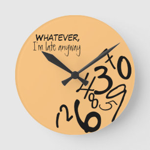 Ronde Horloge tombée de nombres