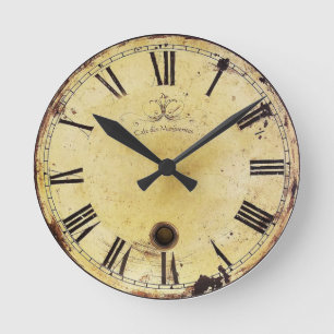 Ronde Horloge vintage Chic Shabby