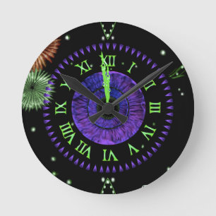 Ronde Horloge Violet de Minuit