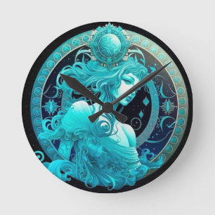 Ronde Horloge Zodiaque Aquarius
