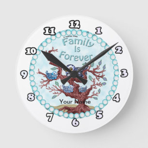 Ronde La famille est pour toujours  horloge