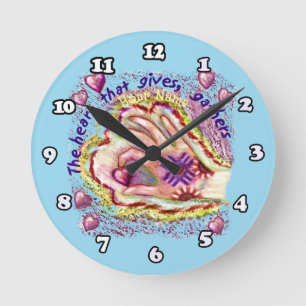 Ronde Le coeur donne une horloge