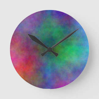 RONDE MAGNIFIQUE NUAGE DE COULEUR ROND MUR HORLOGE