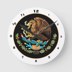 Ronde Mexique élégant, Aigle mexicain, Horloge de la mai