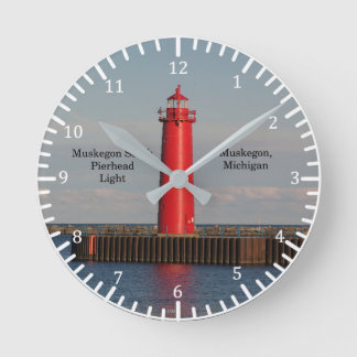 Ronde Muskegon South Pierhead Horloge légère