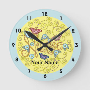 Ronde Papillon Infirmière horloge