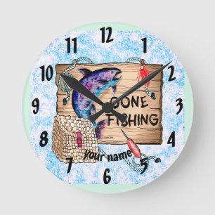 Ronde Parti pêcher Horloge