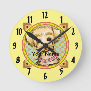 Ronde Petit chien Little Spike Horloge