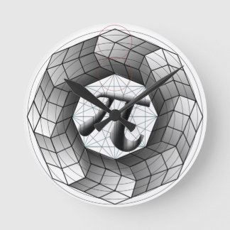 Ronde Pi Symbole ol graphique illusion optique Horloge p