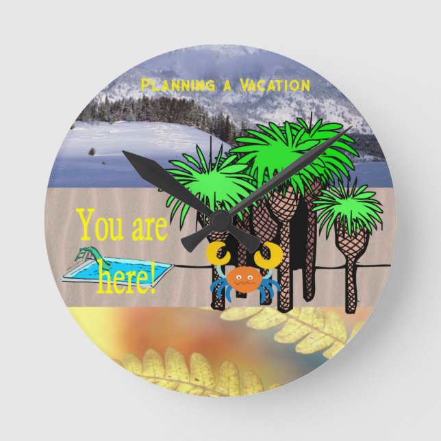 Ronde Planification d'une horloge de vacances (Recto)