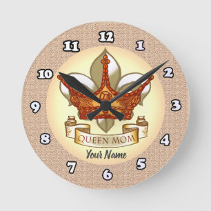 Ronde Queen Mom Horloge