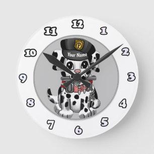 Ronde Spotty Police Chien horloge