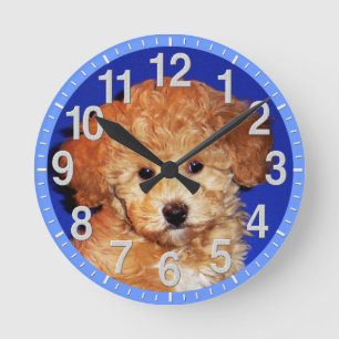 Ronde Votre horloge de photo d'animal familier ou