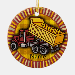 Rondo Dump Truck Ceramic Ornament