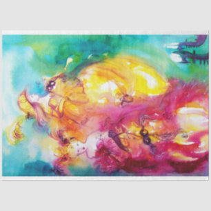 RONDO IN LAGOON,Masquerade Night Ladies Watercolor Tissue Paper