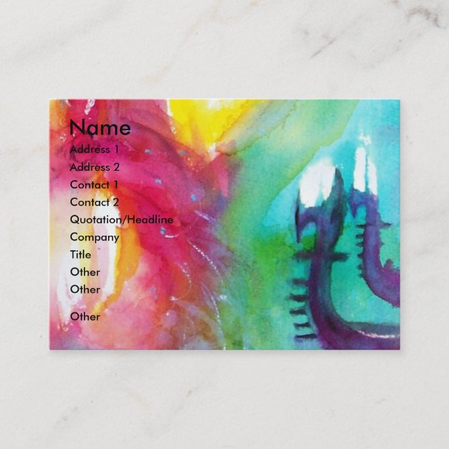 RONDO IN LAGOON  Performing Arts ,Costume Designer Business Card (Front)