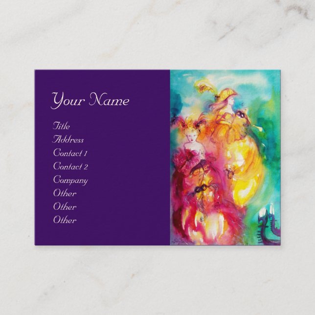 RONDO IN LAGOON  Performing Arts ,Costume Designer Business Card (Front)