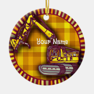Rondo Power Shovel Ceramic Ornament