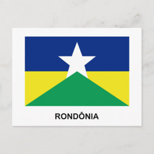 Rondônia, Brazil Flag Postcard