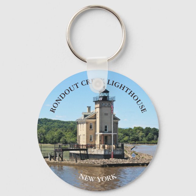 Rondout Creek Lighthouse, New York Keychain (Front)