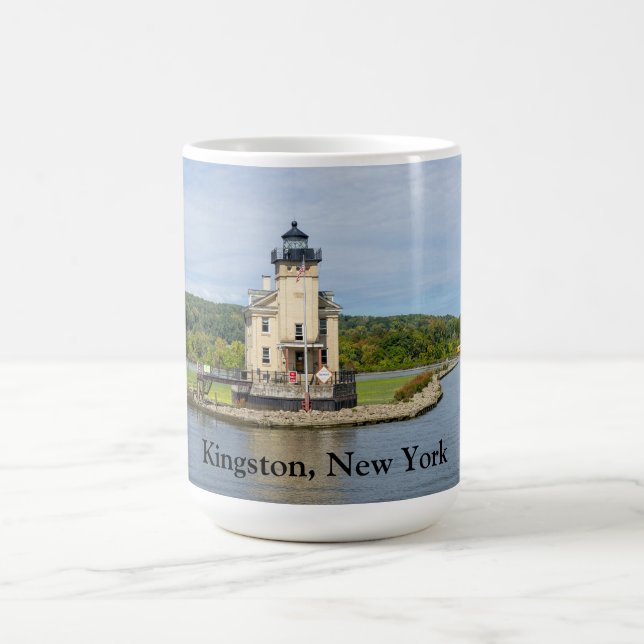 Rondout Lighthouse in NY Coffee Mug (Center)