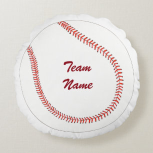 Ronds Ajouter un nom d'équipe Coussins de baseball perso