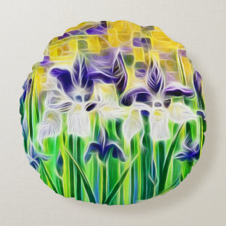 Ronds Coussins Iris Abstraits