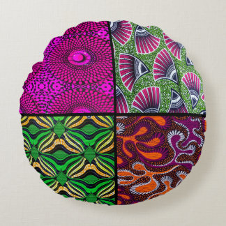 Ronds Coussins rond Wax Africain