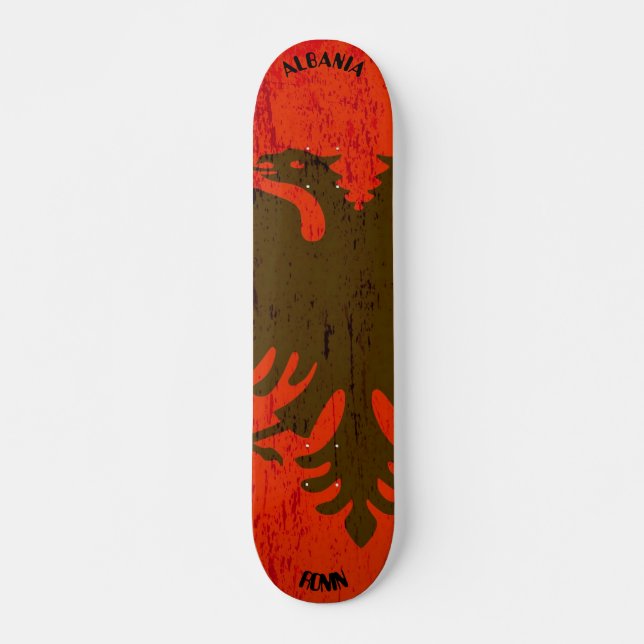 RONIN Albania Apex Pro Flag Skateboard Deck (Front)