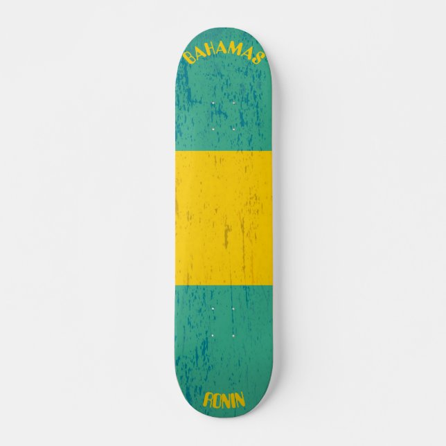RONIN Bahamas Apex Pro Flag Skateboard Deck (Front)
