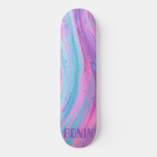 RONIN BRAND CALIFORNIA Pink Smooth Whiteout Skateboard