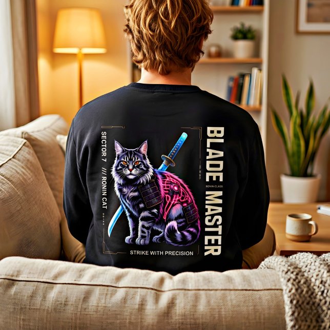 Ronin Cat Blade Master Epic Gift for Samurai Lover Sweatshirt (Creator Uploaded)