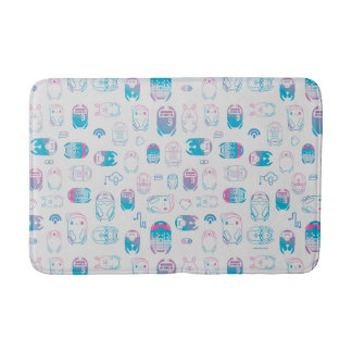 Rons Gone Wrong | Be My Bot Pattern Bath Mat