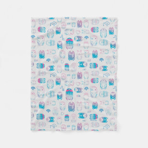 Rons Gone Wrong   Be My Bot Pattern Fleece Blanket
