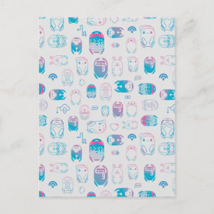 Rons Gone Wrong Be My Bot Pattern Postcard