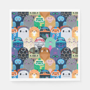 Ron's Gone Wrong Colorful Bot Pattern Napkin