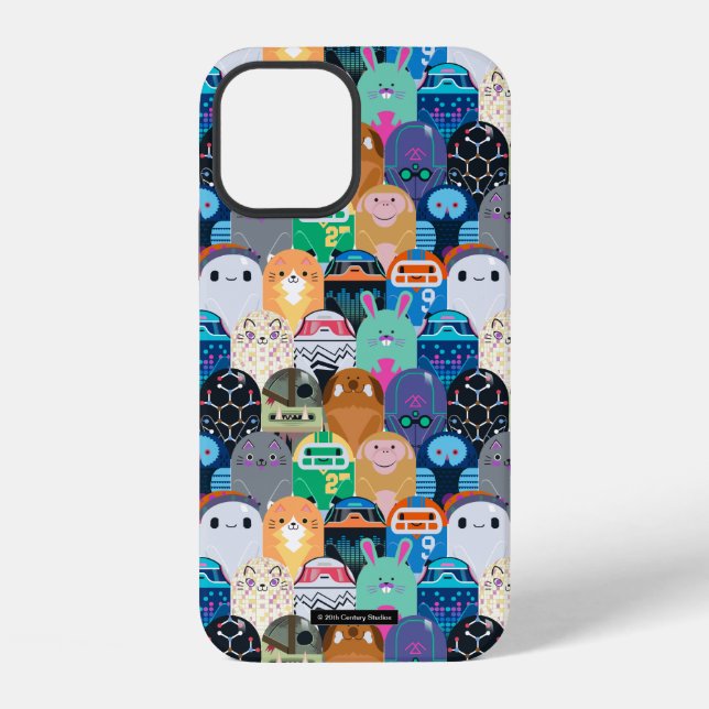 Ron's Gone Wrong Colourful Bot Pattern iPhone Case (Back)