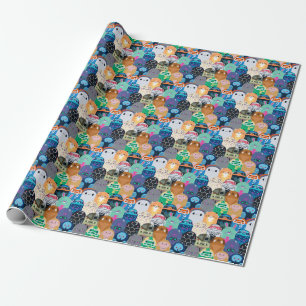 Ron's Gone Wrong Colourful Bot Pattern Wrapping Paper