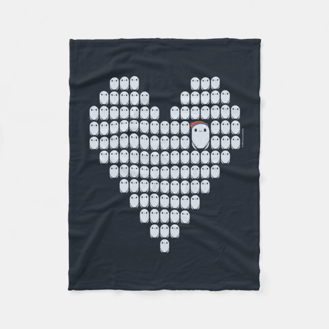 Ron's Gone Wrong Heart Fleece Blanket (Front)