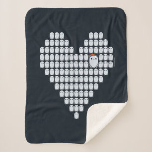 Ron's Gone Wrong Heart Sherpa Blanket