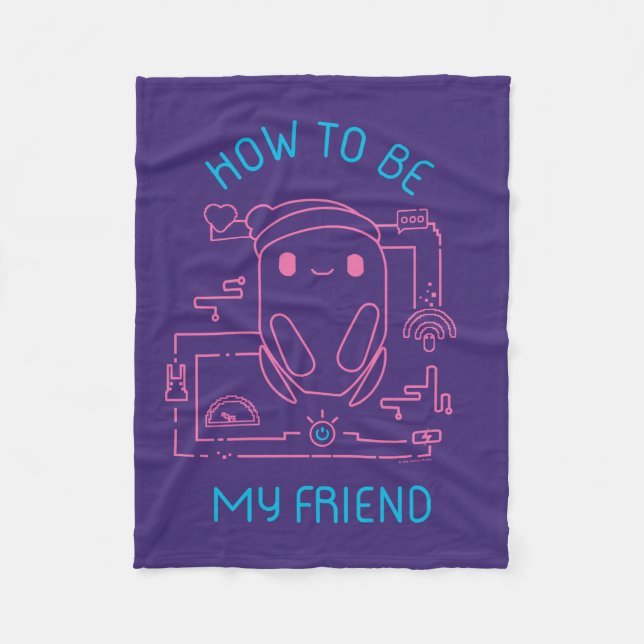 Ron's Gone Wrong | How to be my Friend Fleece Blanket (Front)