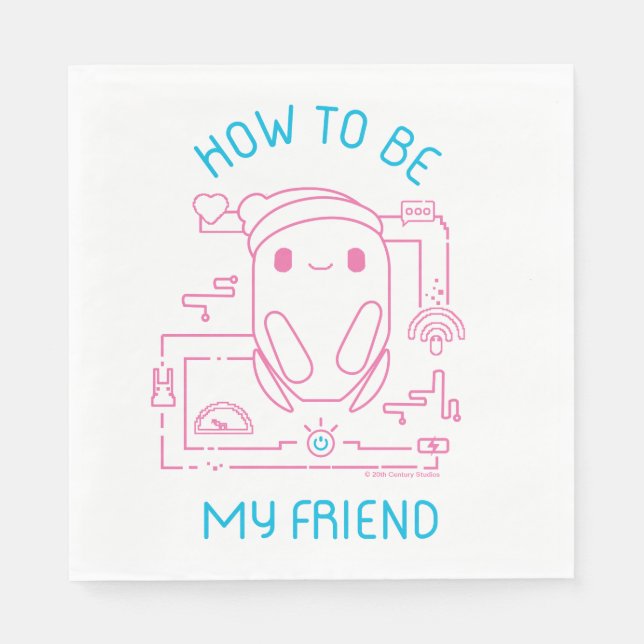 Ron's Gone Wrong | How to be my Friend Napkin (Front)